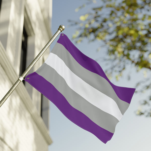 24'' × 36'' Greysexual Pride Flag with Grommets