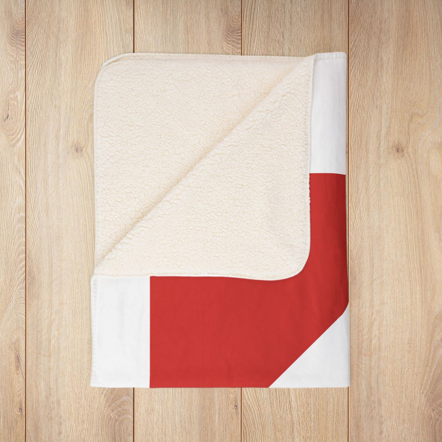 AMC Logo White Fleece Sherpa Blanket