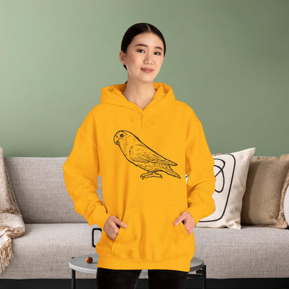 Holly Girl, Lovebird Line Art Hoodie