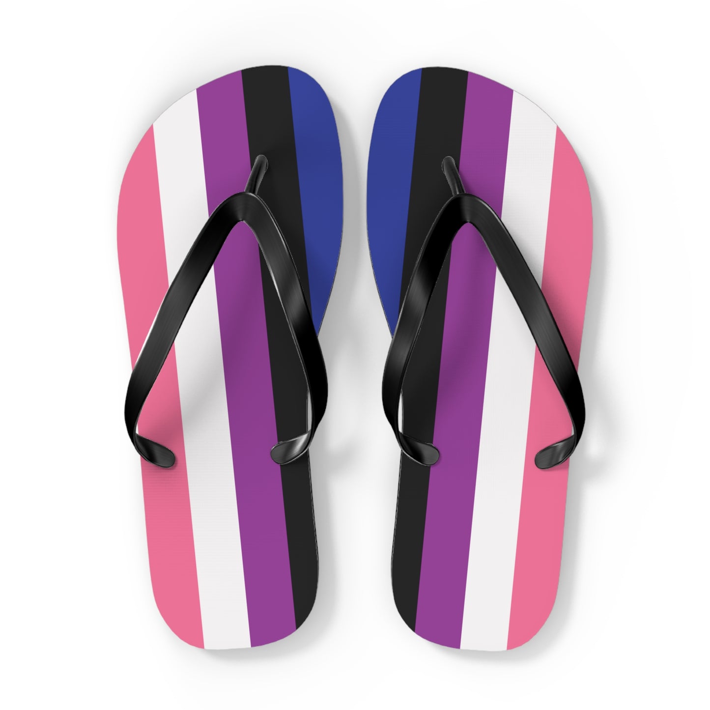 Genderfluid Pride Flip Flops