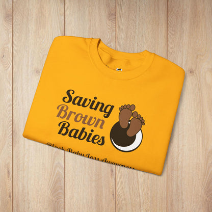 Quietly United in Loss Together Sin fines de lucro / Saving Brown Babies Charity Crew Neck Sudadera, Embarazo y Concientización sobre la pérdida infantil