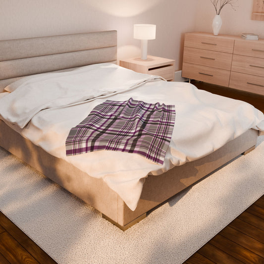 Demisexual Pride Plaid Velveteen Plush Blanket