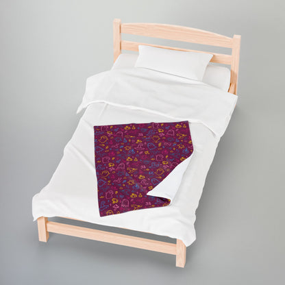 Pansexual Pride Halloween Velveteen Plush Blanket