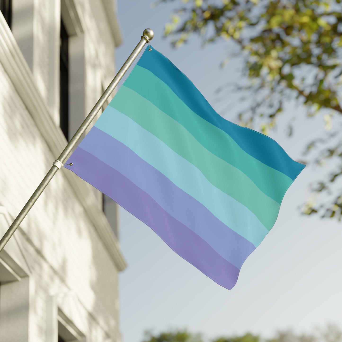 30'' × 40'' Neptunic Double-Sided Pride Flag with Grommets