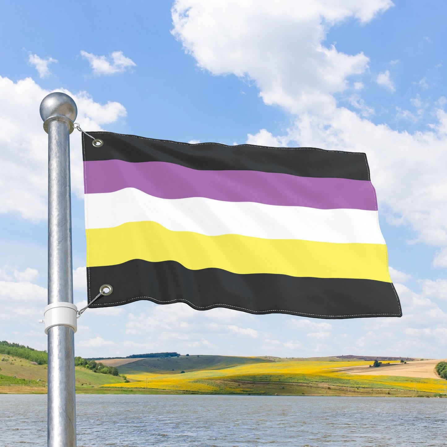 Anonbinary Pride Flag with Grommets