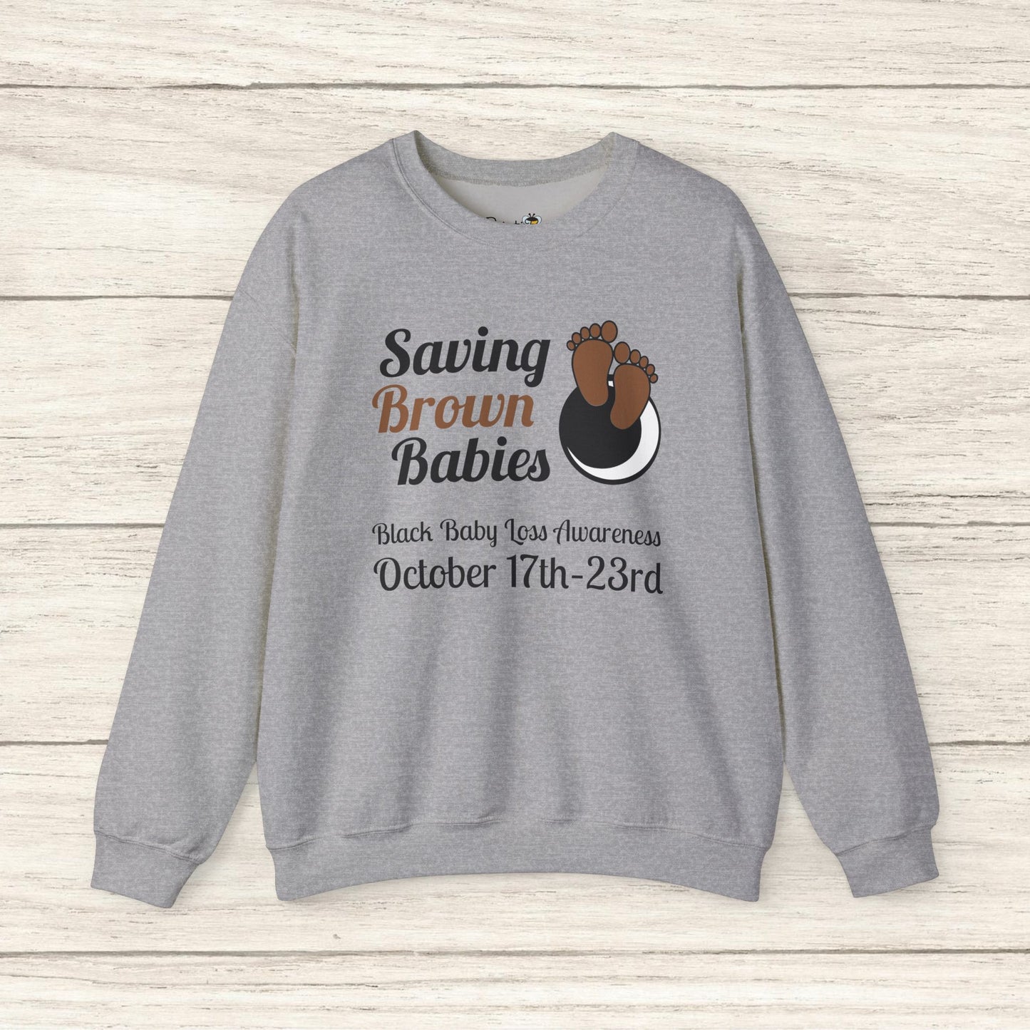 Quietly United in Loss Together Sin fines de lucro / Saving Brown Babies Charity Crew Neck Sudadera, Embarazo y Concientización sobre la pérdida infantil