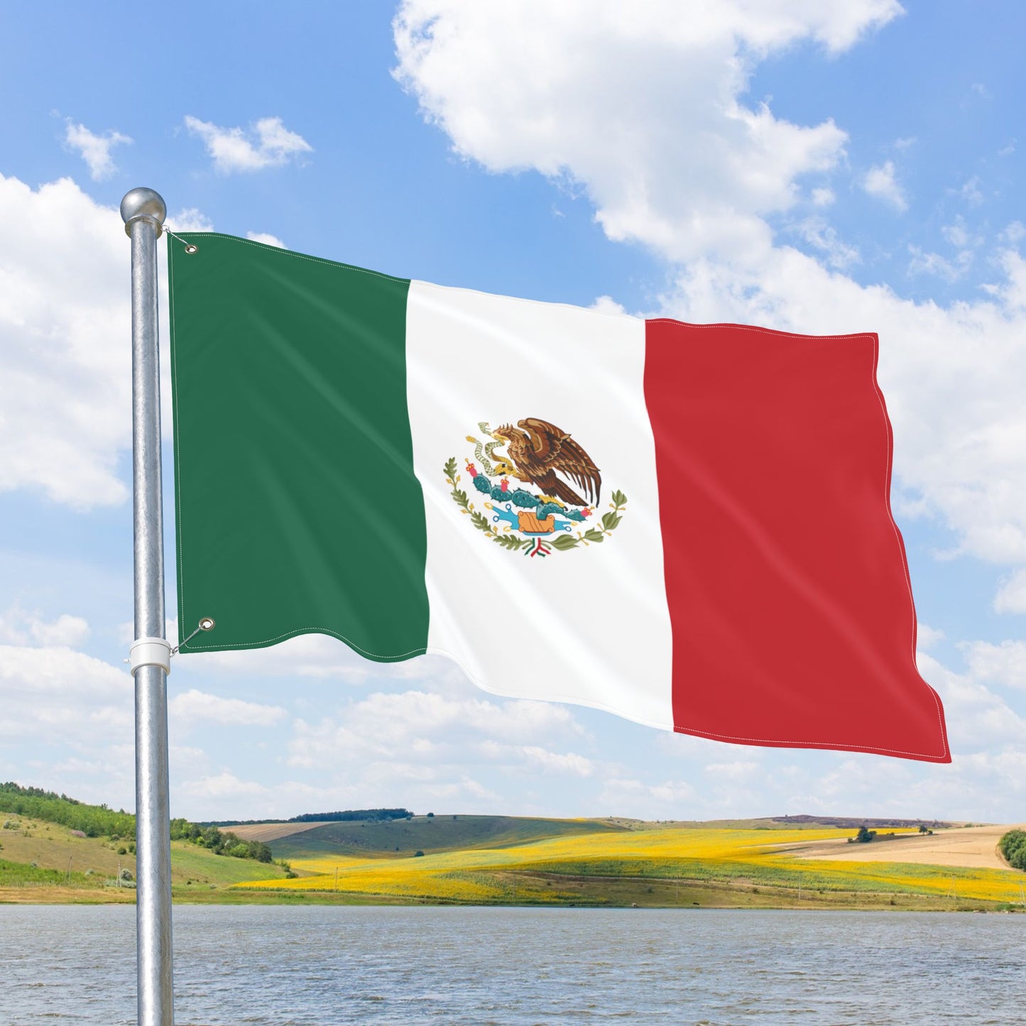Mexico Flag with Grommets