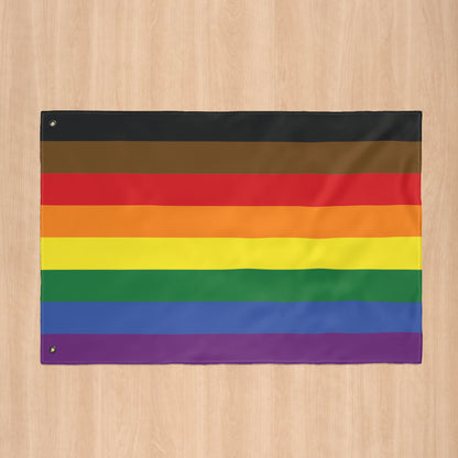 PoC Rainbow Pride Flag with Grommets