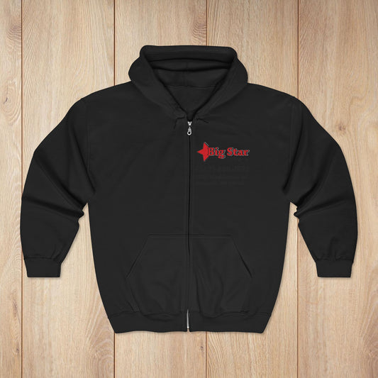 Big Star Zip Hoodie Mockup • Kenosha, WI