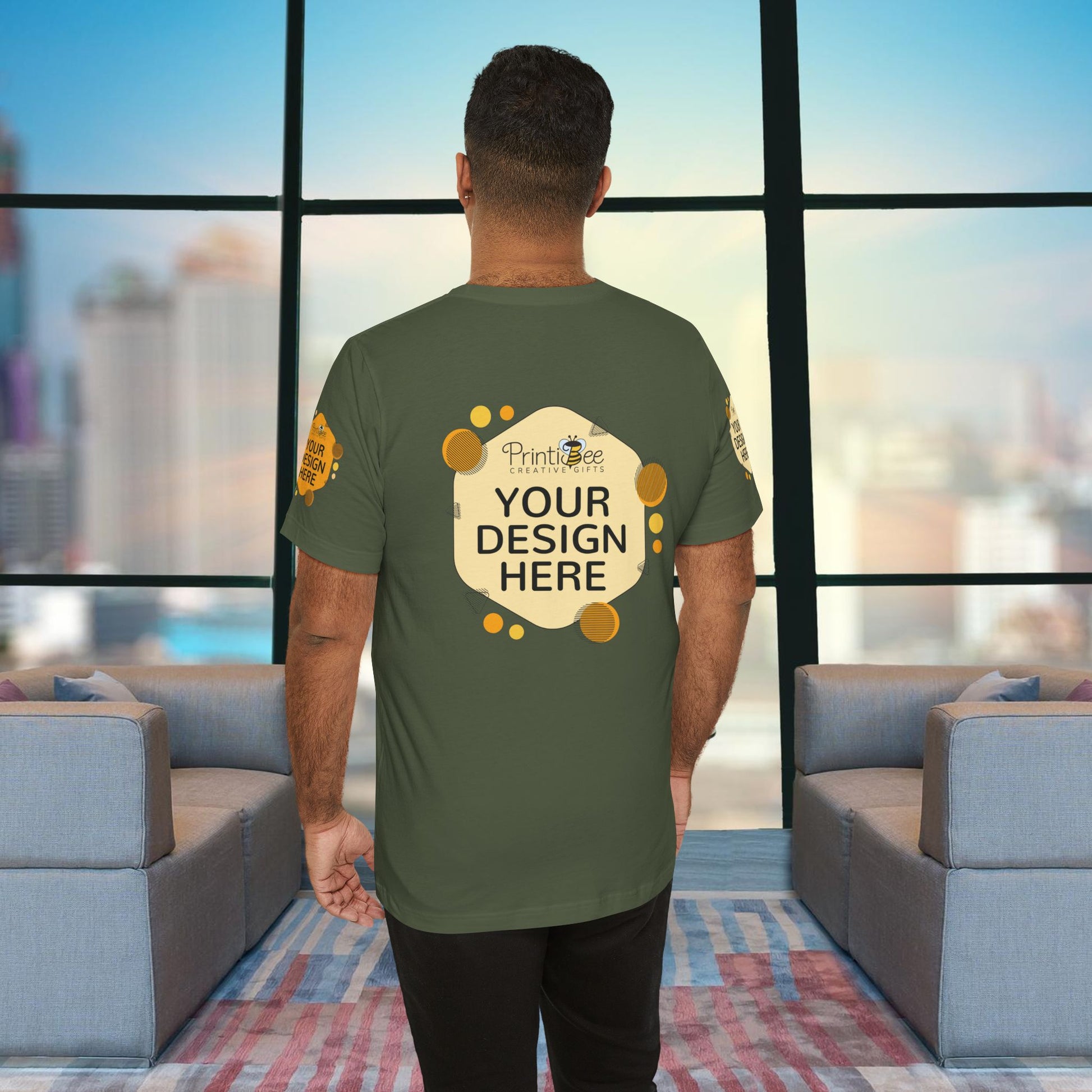 Custom Green Hues Tees for BELLA+CANVAS® 3001