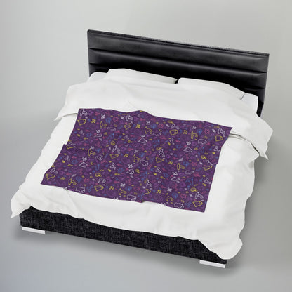 Bigender Yellow Pride Halloween Velveteen Plush Blanket
