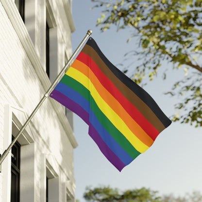 36'' × 60'' PoC Rainbow Pride Flag with Grommets