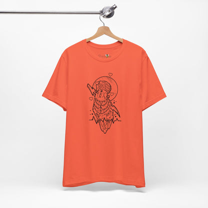 Bride of Frankenstein Lovebird, Line Art Tee