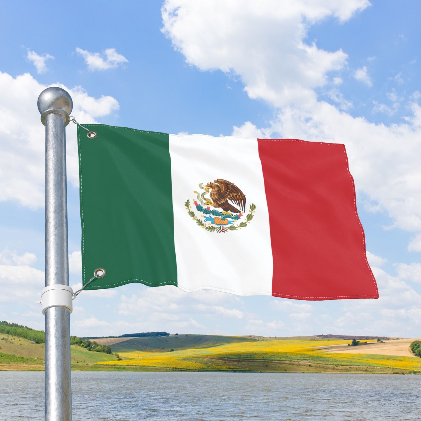 Mexico Flag with Grommets