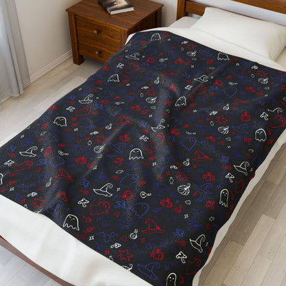 Leather Pride Halloween Velveteen Plush Blanket
