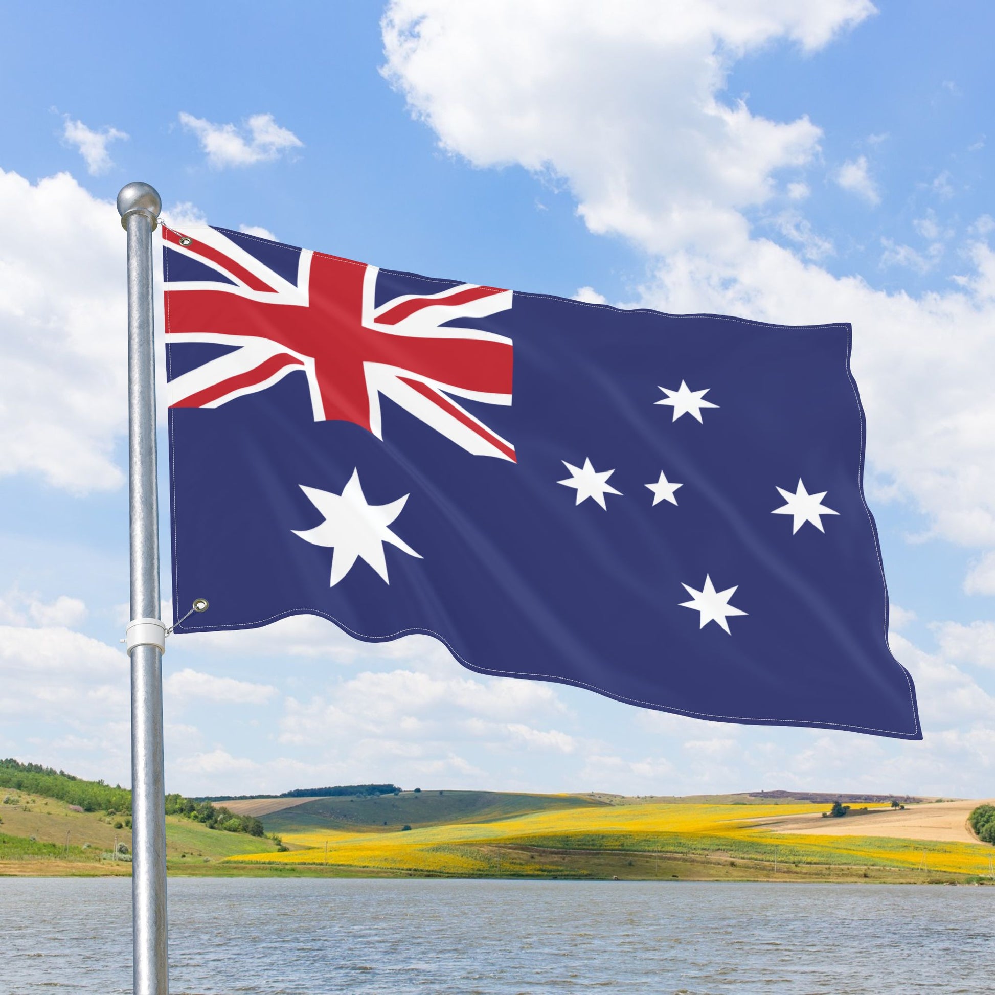 Australia Flag with Grommets