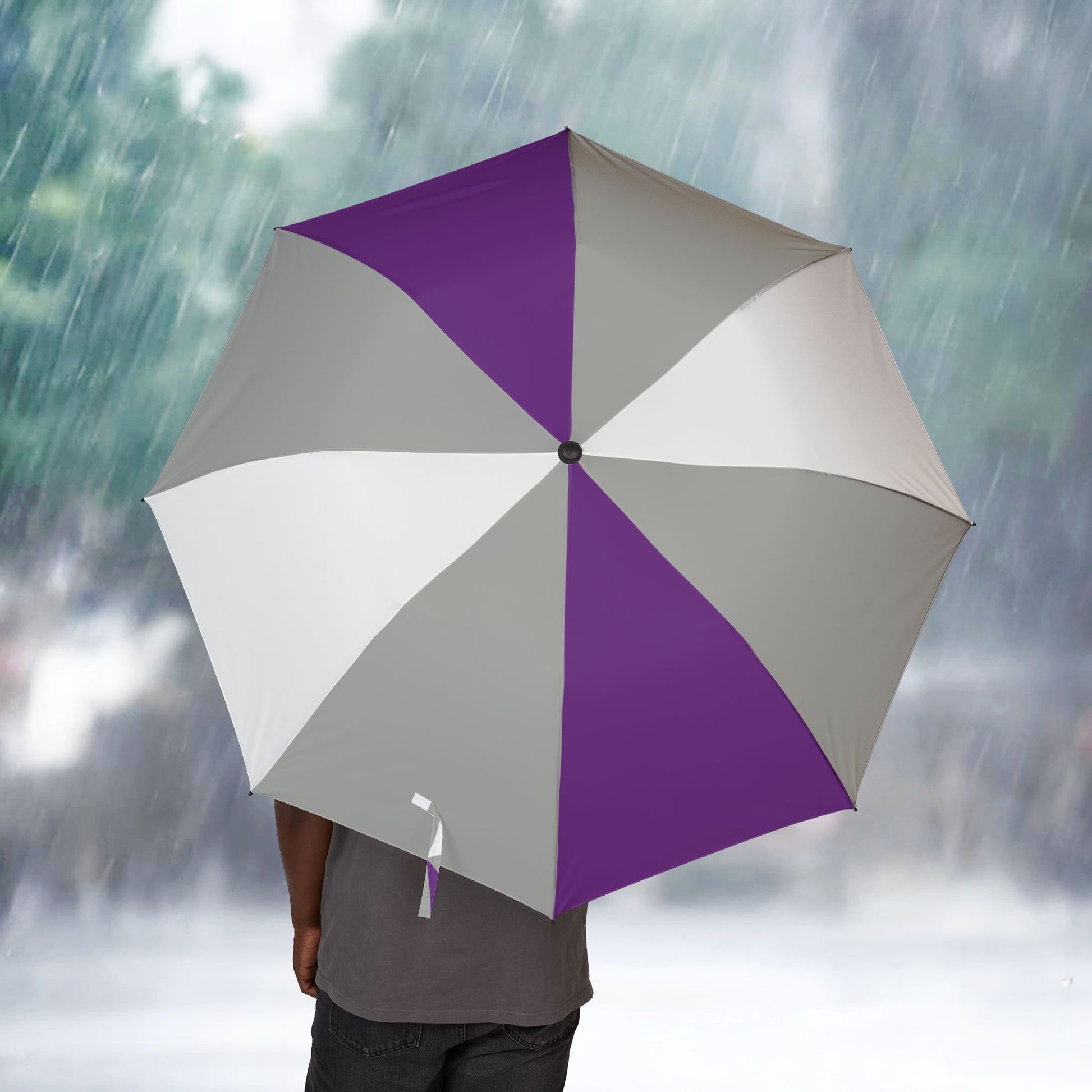 One size Graysexual Pride Umbrella