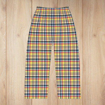 Men’s Yellow, Red & Teal Gurnee IL Pajama Pants