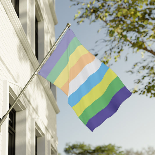 36'' × 60'' Courpalian Pride Flag with Grommets