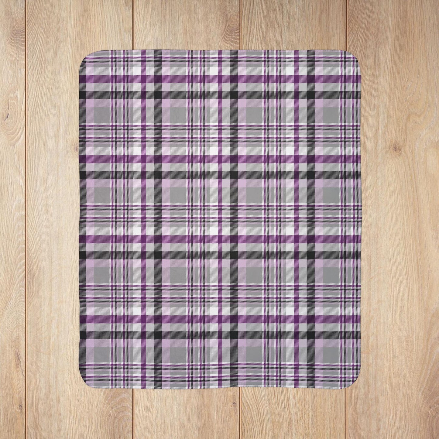 Demisexual Pride Plaid Fleece Sherpa Blanket