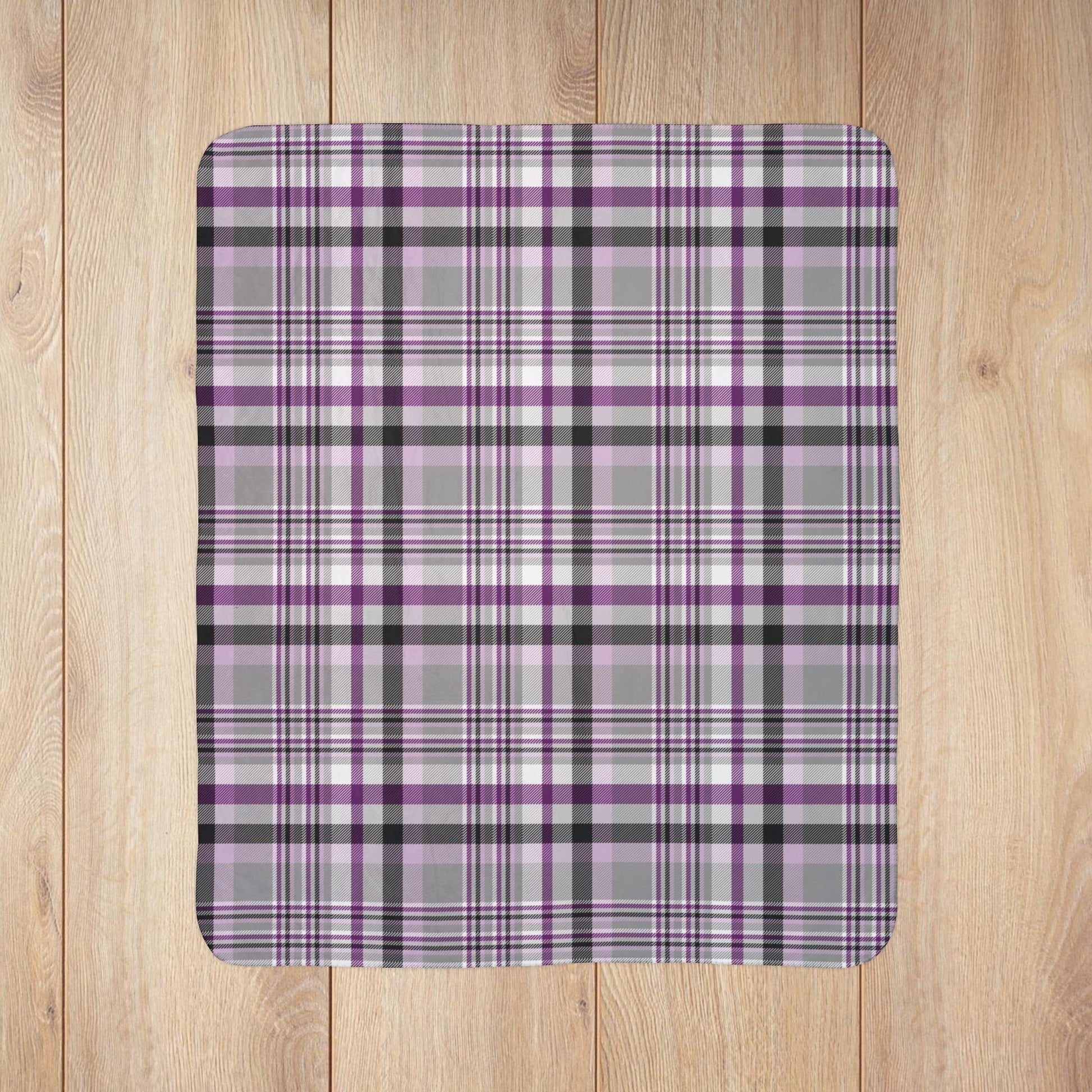 Demisexual Pride Plaid Fleece Sherpa Blanket