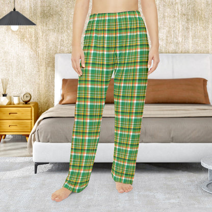 St. Patrick’s Day Plaid Women’s Lounge Pants