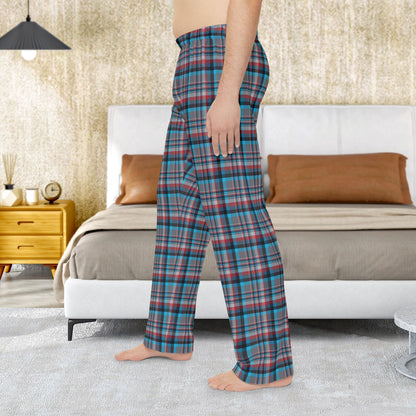 Men’s Grey, Blue & Red Orlando FL Plaid Pajama Pants
