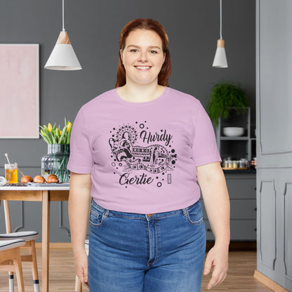 Hurdy Gertie Tee, Frenchton Dog Line Art Shirt