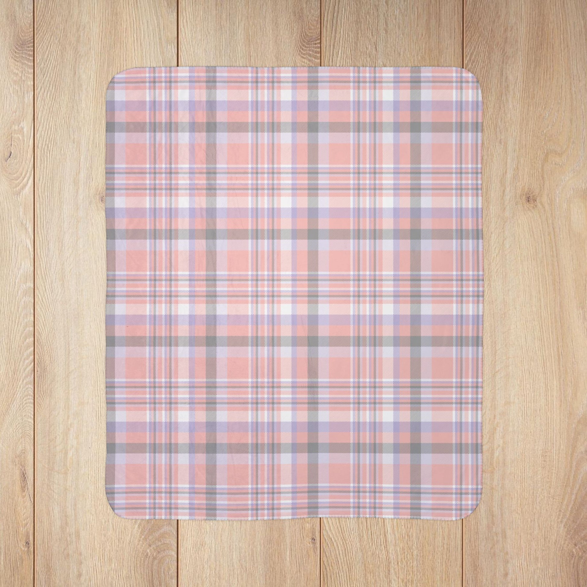 Cupioromantic Pride Plaid Fleece Sherpa Blanket