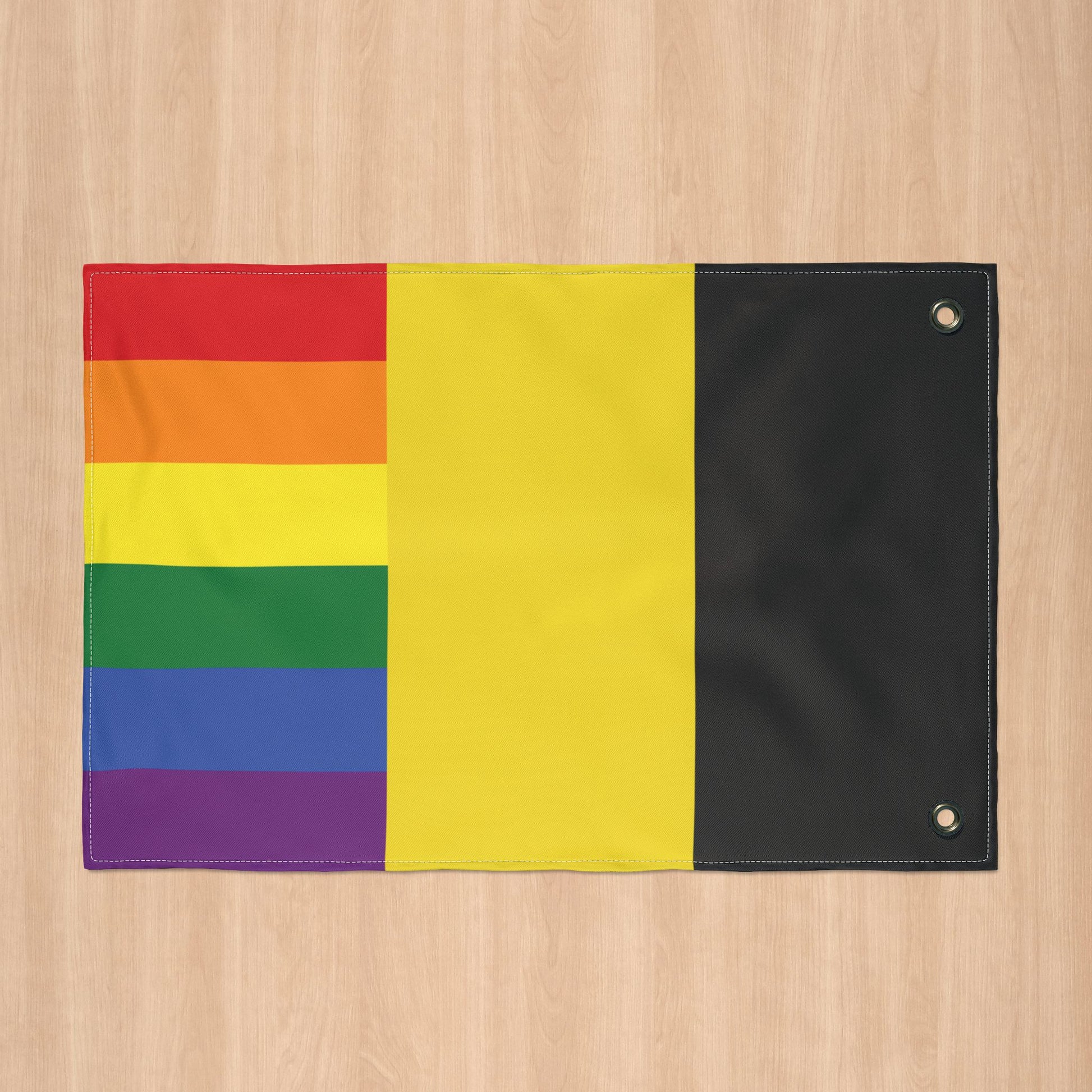 Pittsburgh Pride Flag Colors with Grommets
