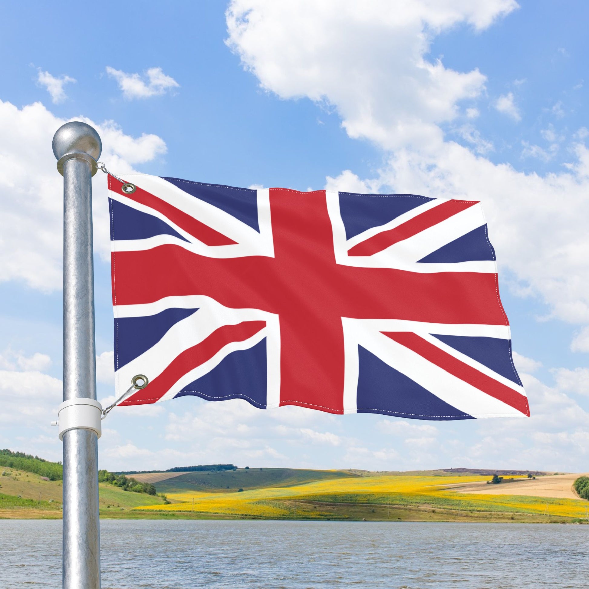 United Kingdom Flag with Grommets