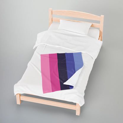 Omnisexual Pride Flag Velveteen Plush Blanket