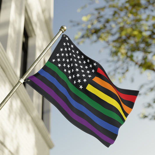 24'' × 36'' USA Rainbow Pride Flag with Grommets