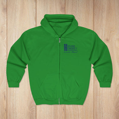 I Just Wanna Watch Horror Flicks & Ride Roller Coasters Zip Hoodie • Irvine Ondrey Engineering