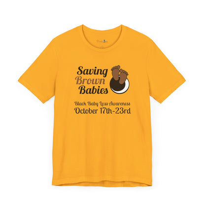 Quietly United in Loss Together Non-Profit / Saving Brown Babies Charity Tee, Pregnancy & Infant Loss Awareness