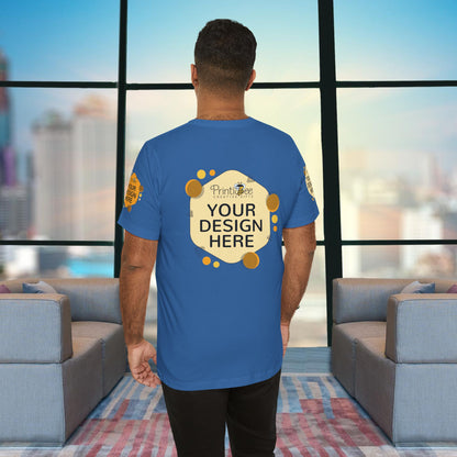 Custom Blue & Teal Tees for BELLA+CANVAS® 3001