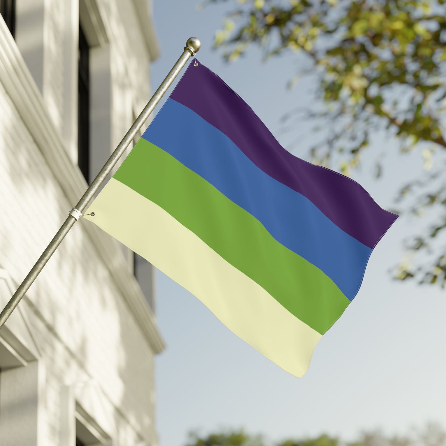 30'' × 40'' Aplatonic Pride Flag with Grommets