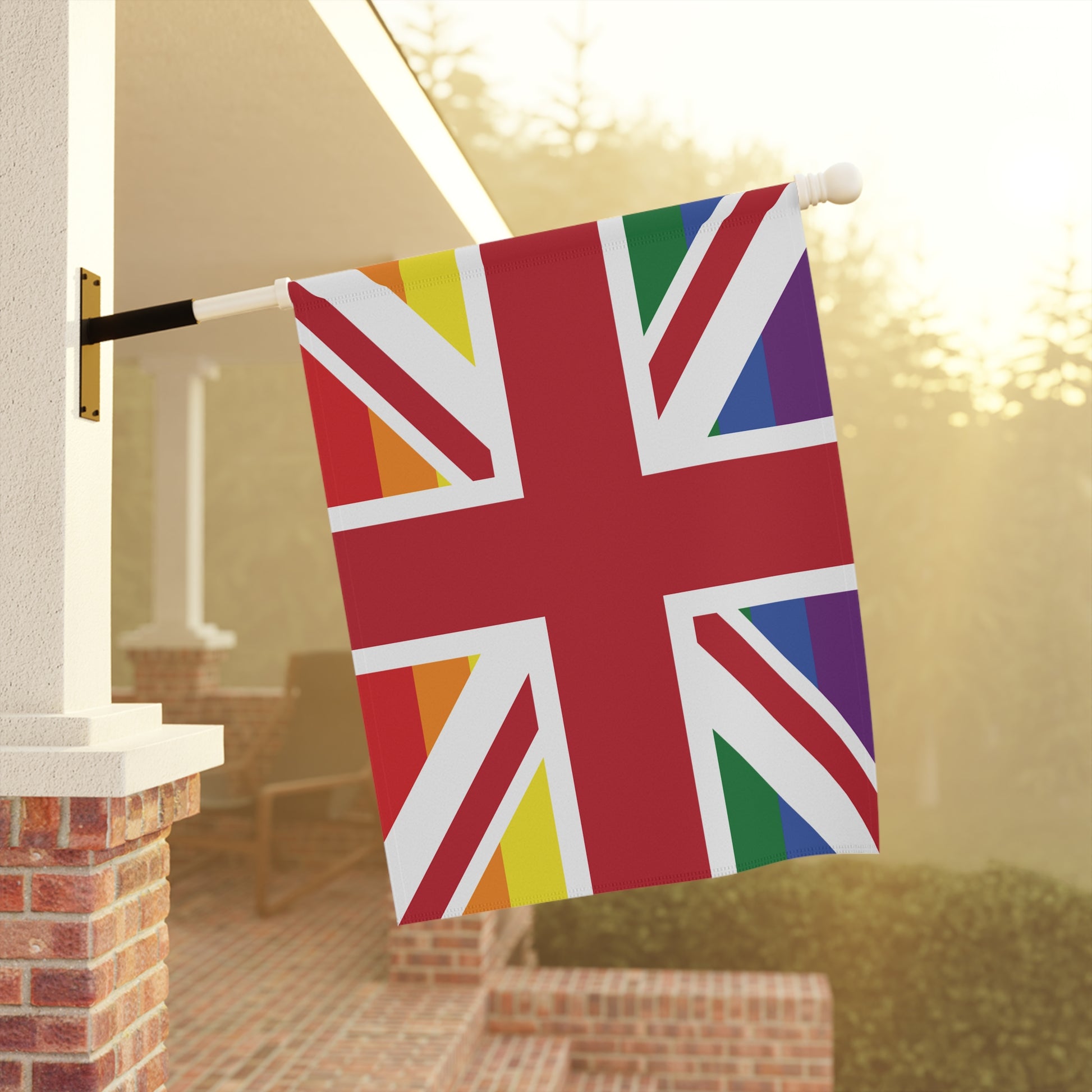 UK LGBTQIA+ Rainbow Pride Garden Flag Banner
