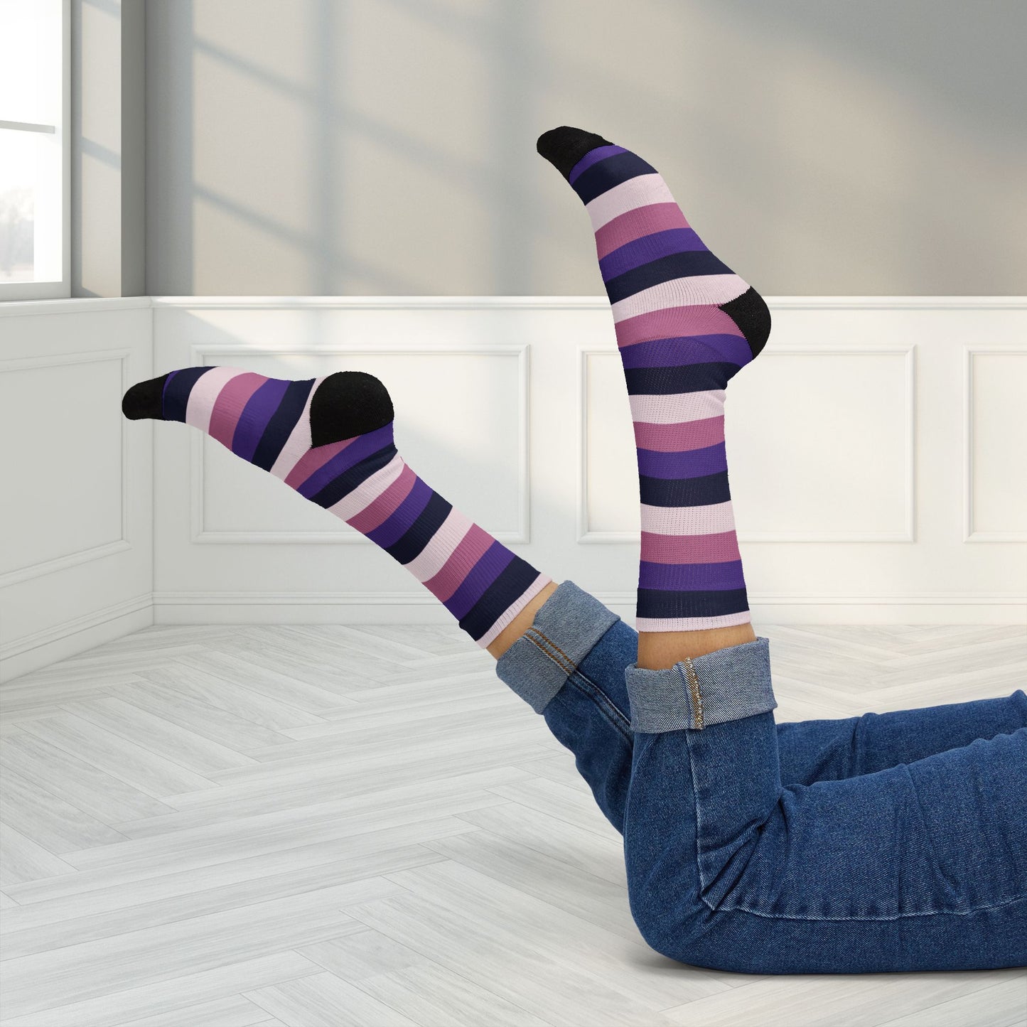 Asexual Spectrum Pride Socks