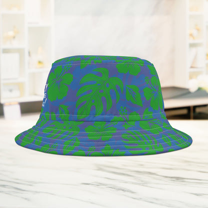 Green Tropical Bucket Hat • Irvine Ondrey Engineering