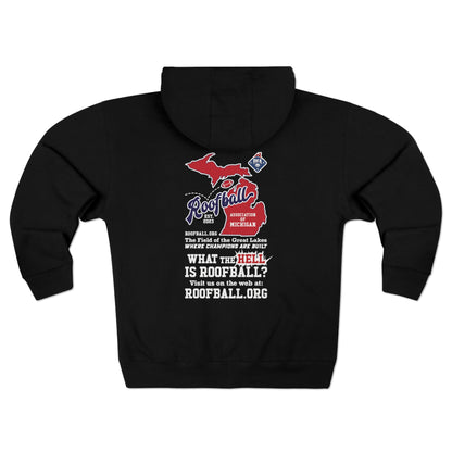 Roofball Association of Michigan's Crew Zip Hoodie