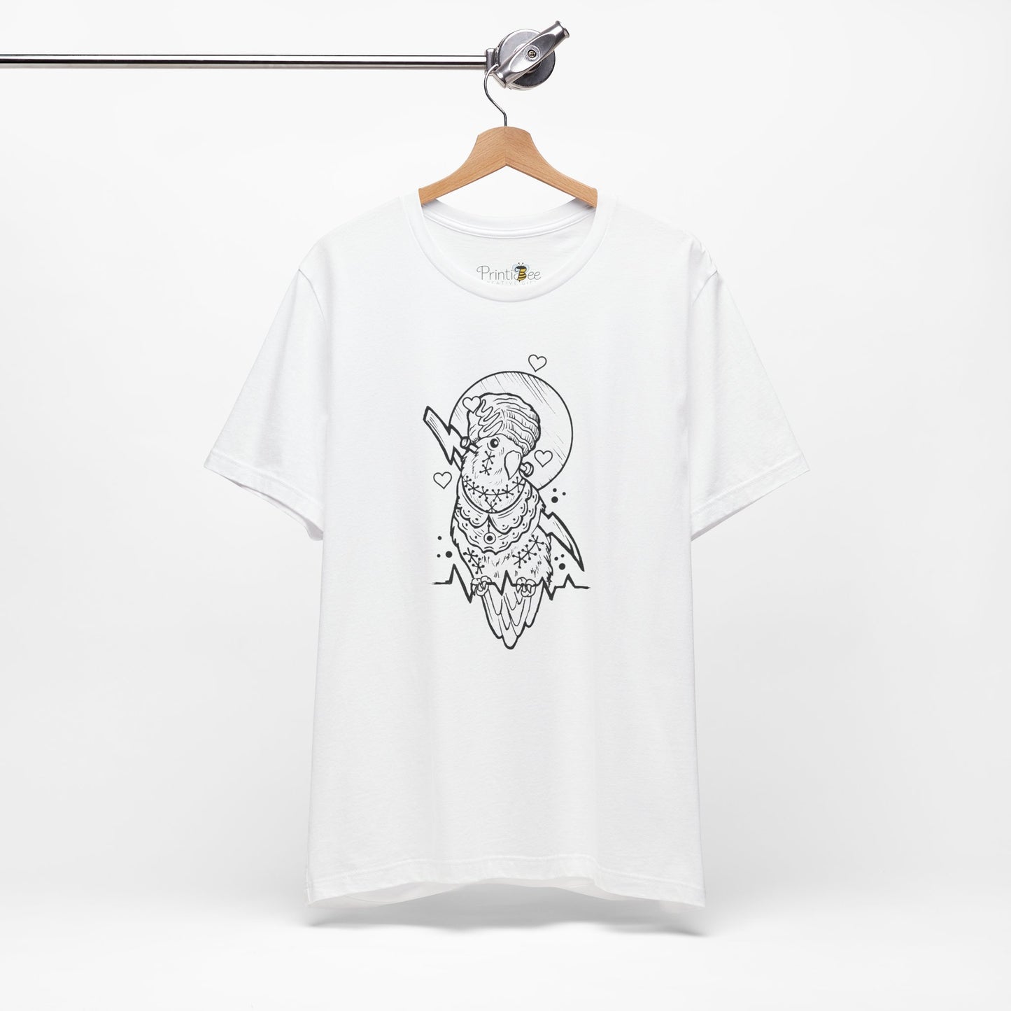 Bride of Frankenstein Lovebird, Line Art Tee