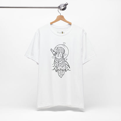 Bride of Frankenstein Lovebird, Line Art Tee