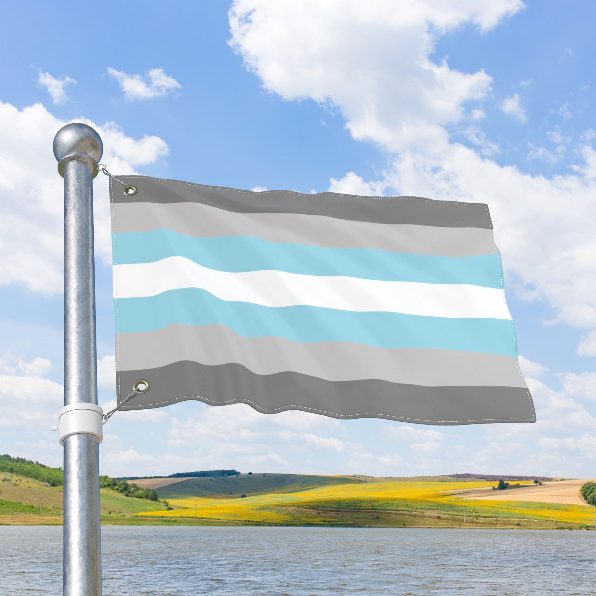 Demiboy Double-Sided Pride Flag with Grommets