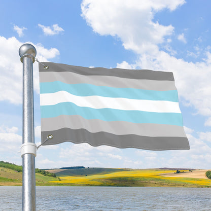Demiboy Double-Sided Pride Flag with Grommets