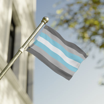 12'' × 18'' Demiboy Double-Sided Pride Flag with Grommets