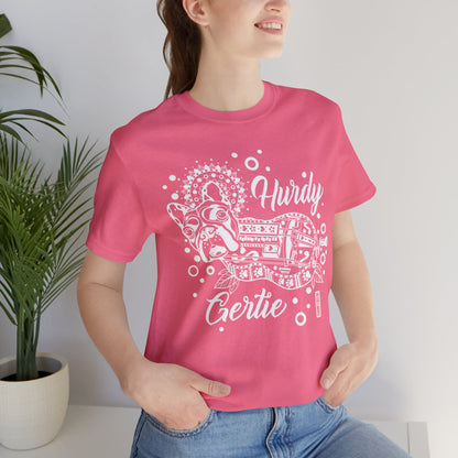 Hurdy Gertie Tee, Chemise Frenchton Dog Line Art