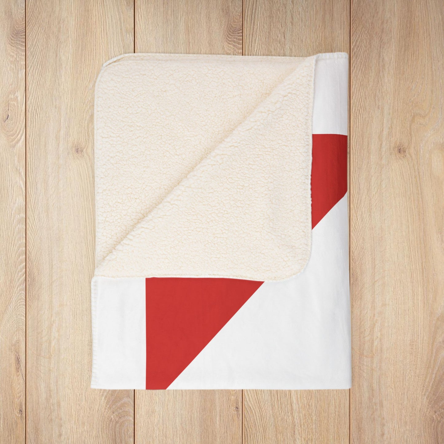 AMC Logo White Fleece Sherpa Blanket