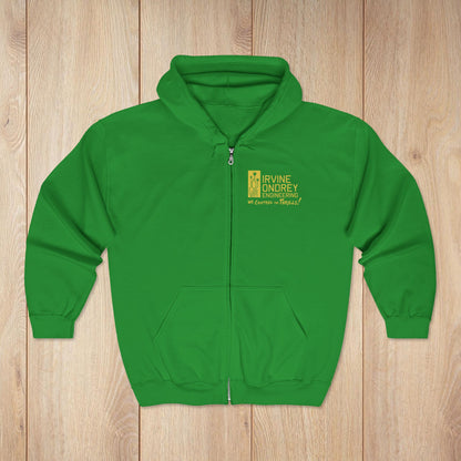 I Just Wanna Trick-or-Treat & Roller Coasters Zip Hoodie • Irvine Ondrey Engineering