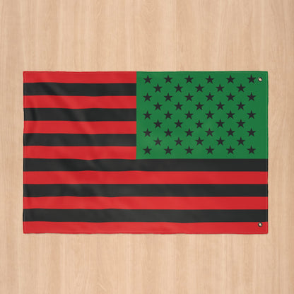 USA African American Flag with Grommets